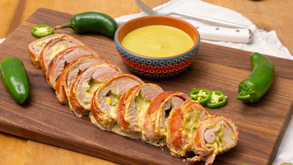 Jalapeño stuffed pork tenderloin wrapped in bacon – TATEMADA®