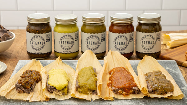 Tamales with Tatemada Salsas