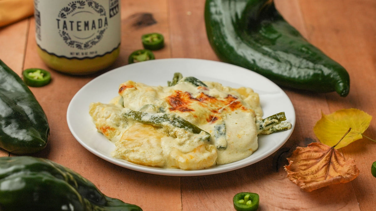 Jalapeno Poblano Potato Soufflé