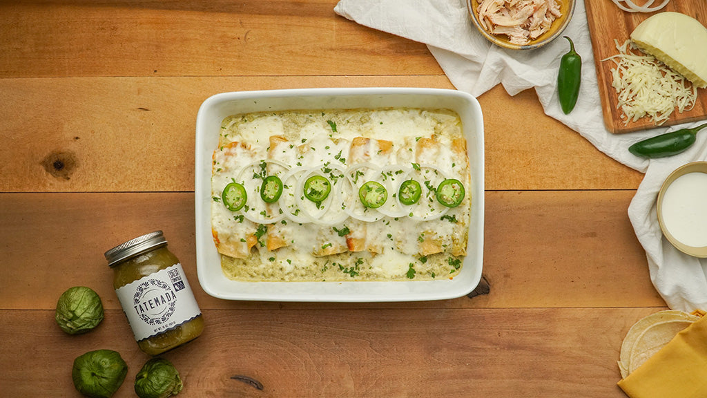 Tomatillo Enchiladas Casserole